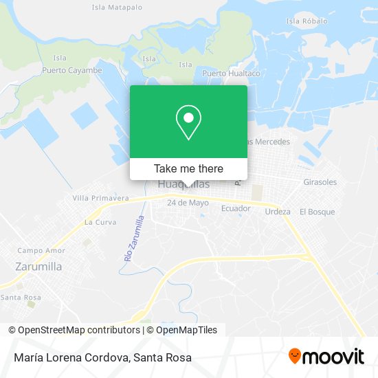 María Lorena Cordova map
