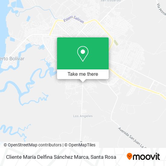 Cliente María Delfina Sánchez Marca map