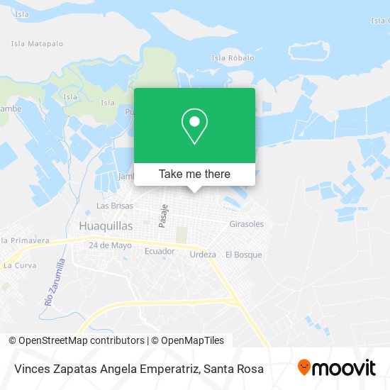 Mapa de Vinces Zapatas Angela Emperatriz