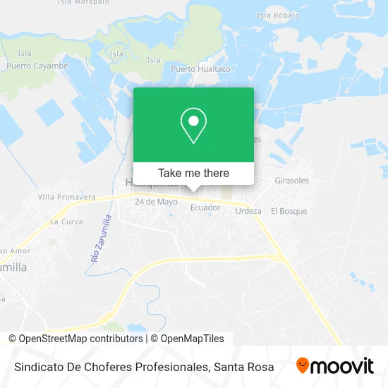 Sindicato De Choferes Profesionales map