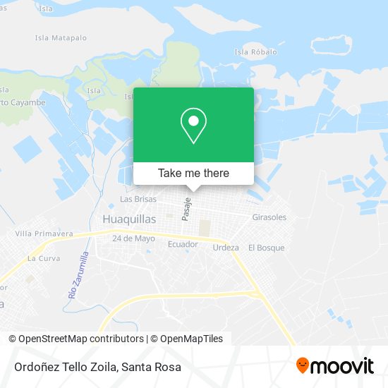 Ordoñez Tello Zoila map