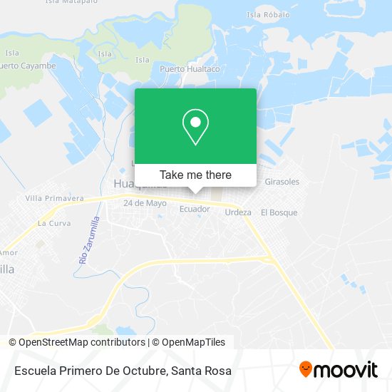 Mapa de Escuela Primero De Octubre