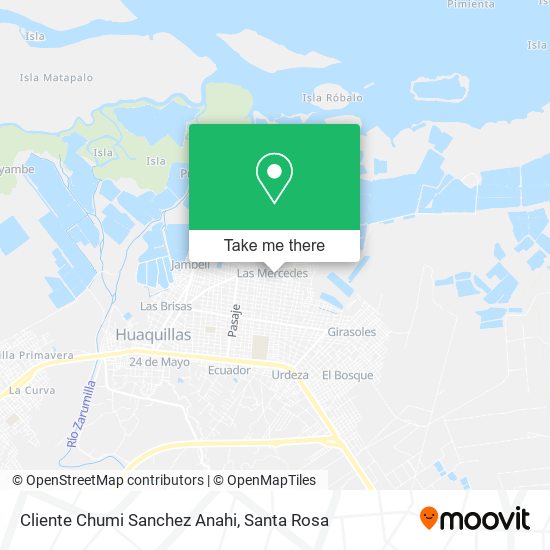 Cliente Chumi Sanchez Anahi map