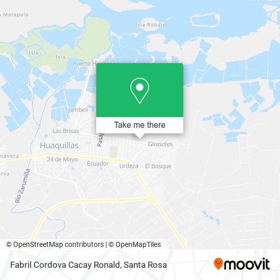 Fabril Cordova Cacay Ronald map