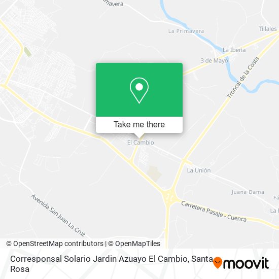 Corresponsal Solario Jardin Azuayo El Cambio map