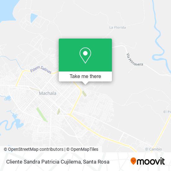 Cliente Sandra Patricia Cujilema map