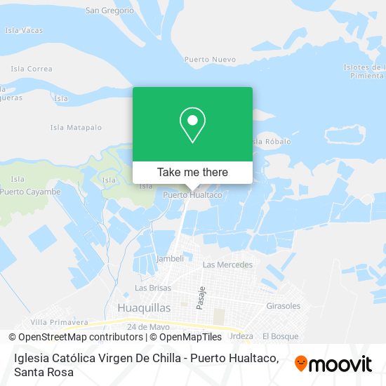 Iglesia Católica Virgen De Chilla - Puerto Hualtaco map