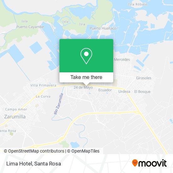 Lima Hotel map