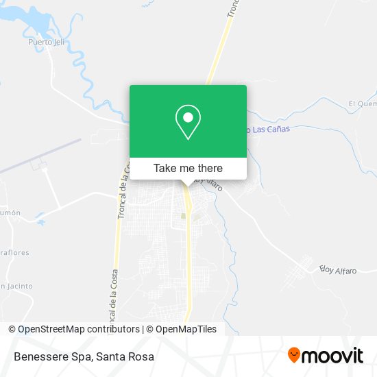 Benessere Spa map