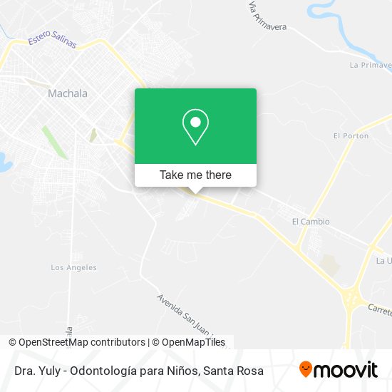 Mapa de Dra. Yuly - Odontología para Niños