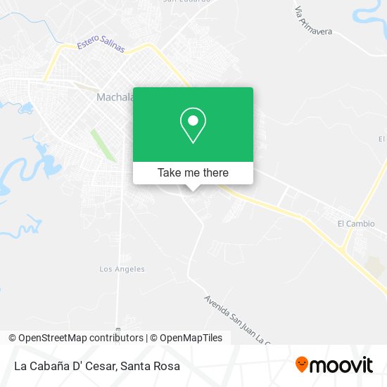 La Cabaña D' Cesar map