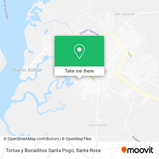Mapa de Tortas y Bocaditos Sarita Pogo