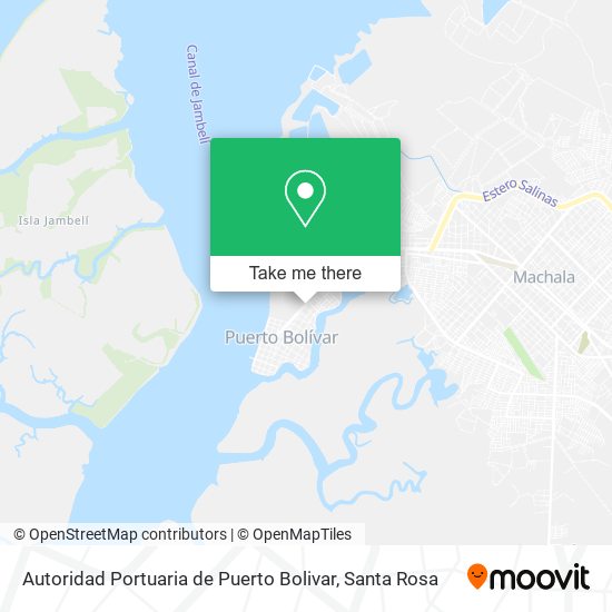 Mapa de Autoridad Portuaria de Puerto Bolivar