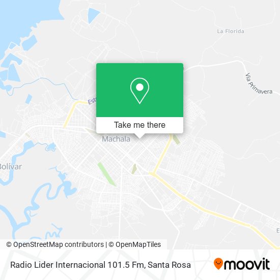 Mapa de Radio Lider Internacional 101.5 Fm