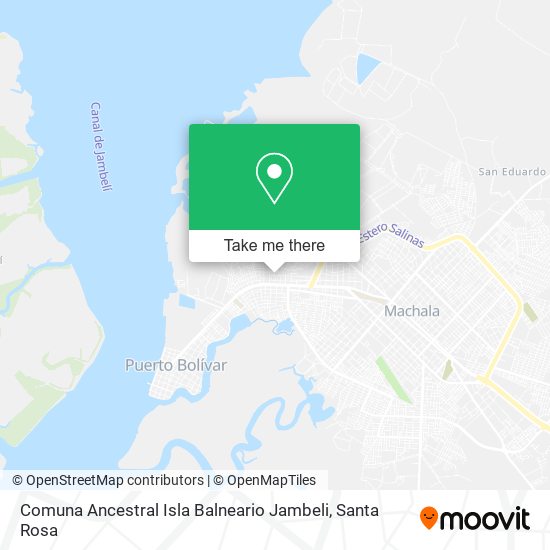 Comuna Ancestral Isla Balneario Jambeli map