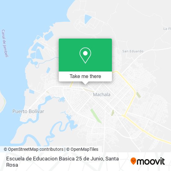 Mapa de Escuela de Educacion Basica 25 de Junio