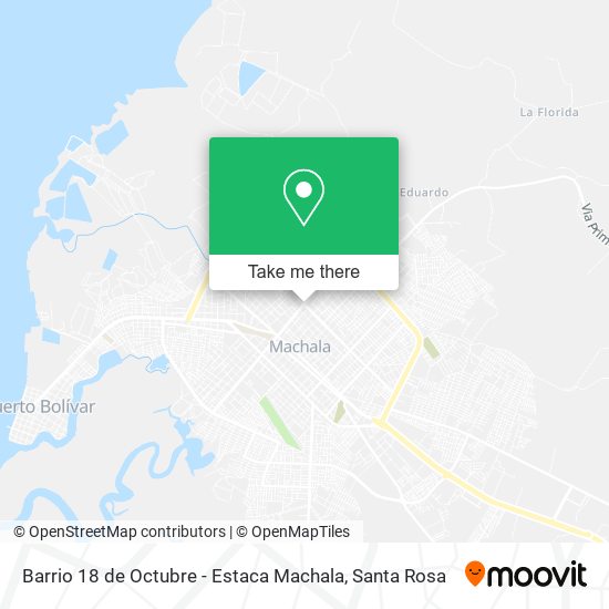 Barrio 18 de Octubre - Estaca Machala map