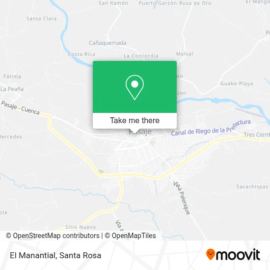 El Manantial map