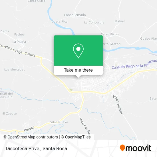 Discoteca Prive. map