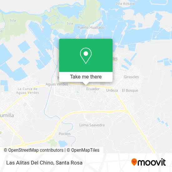 Las Alitas Del Chino map