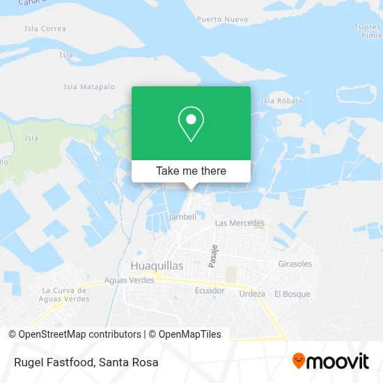 Rugel Fastfood map