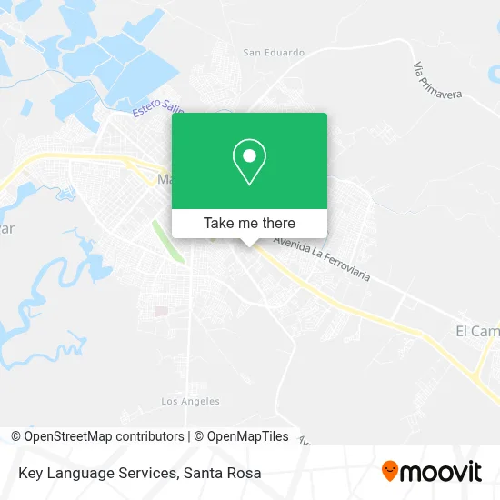 Key Language Services map
