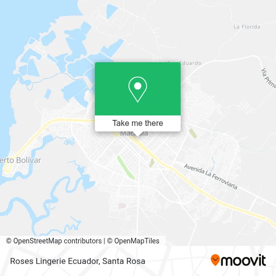 Roses Lingerie Ecuador map