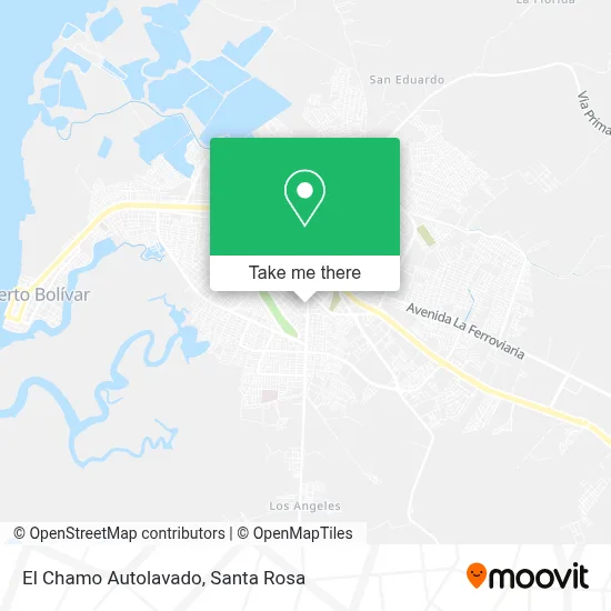 El Chamo Autolavado map