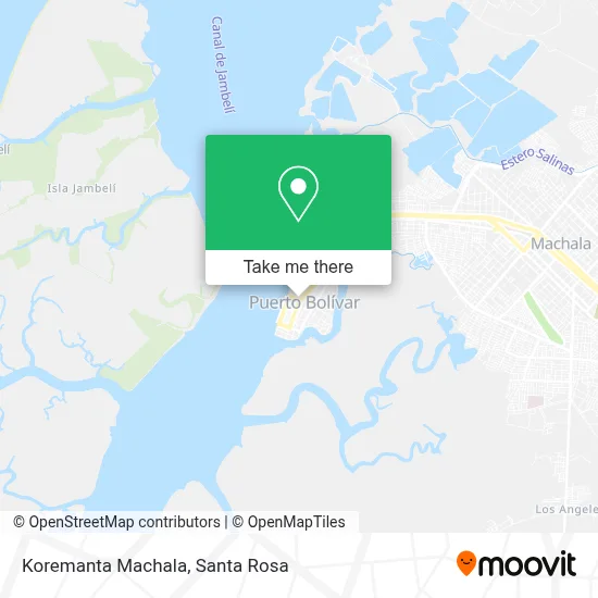 Koremanta Machala map