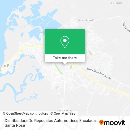 Distribuidora De Repuestos Automotrices Encalada map