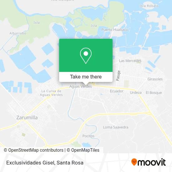 Exclusividades Gisel map