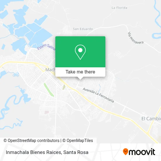 Inmachala Bienes Raices map