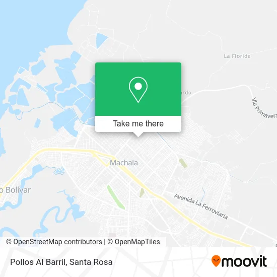 Pollos Al Barril map