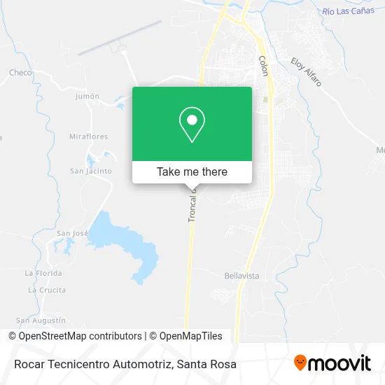 Rocar Tecnicentro Automotriz map