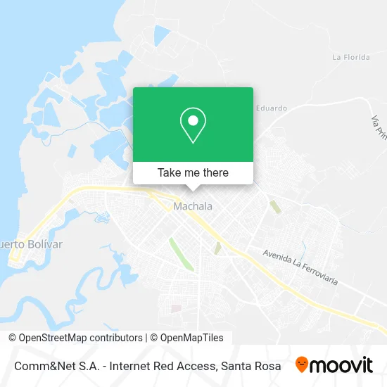 Comm&Net S.A. - Internet Red Access map