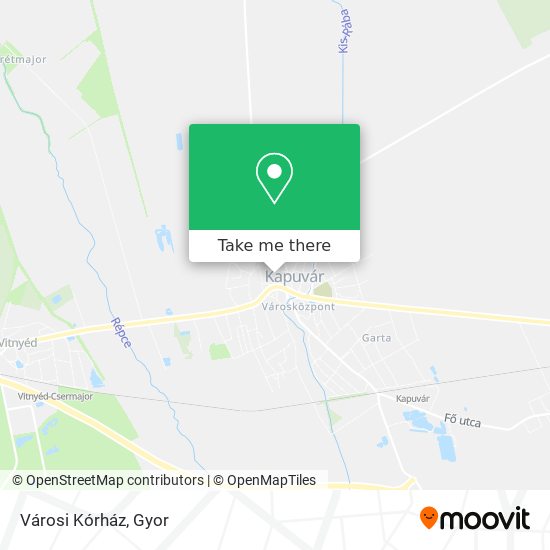 Városi Kórház map