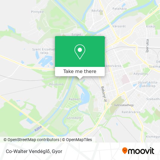 Co-Walter Vendéglő map