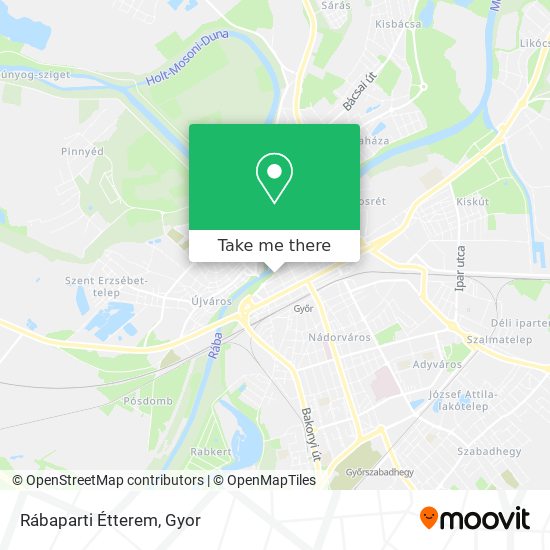Rábaparti Étterem map