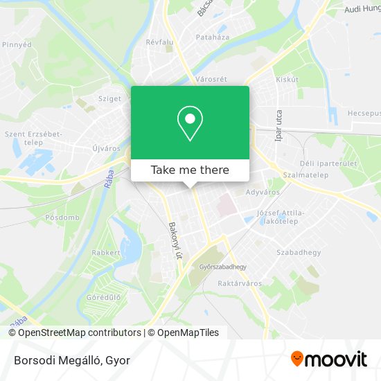 Borsodi Megálló map