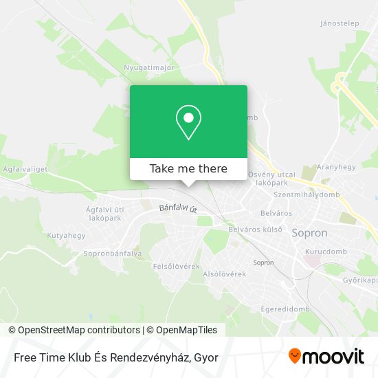Free Time Klub És Rendezvényház map