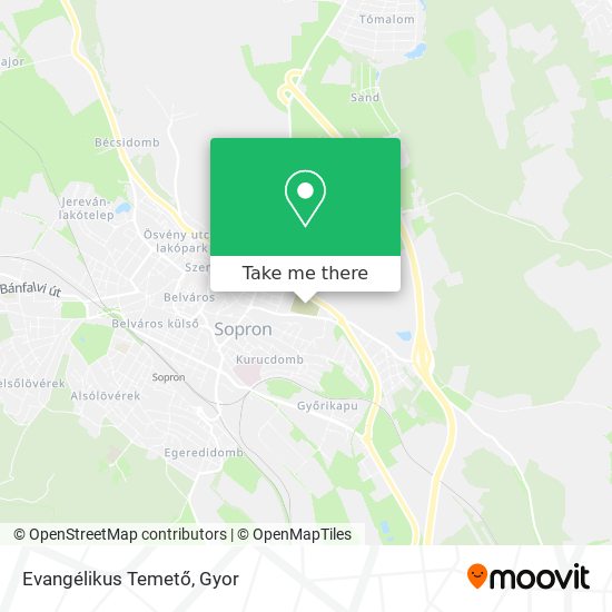 Evangélikus Temető map