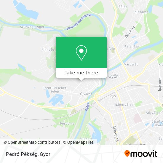 Pedró Pékség map