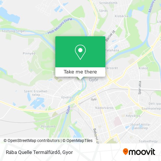 Rába Quelle Termálfürdő map