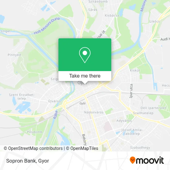 Sopron Bank map