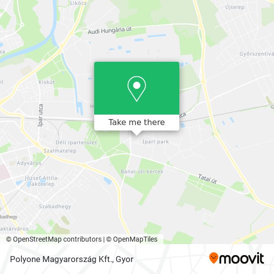 Polyone Magyarország Kft. map