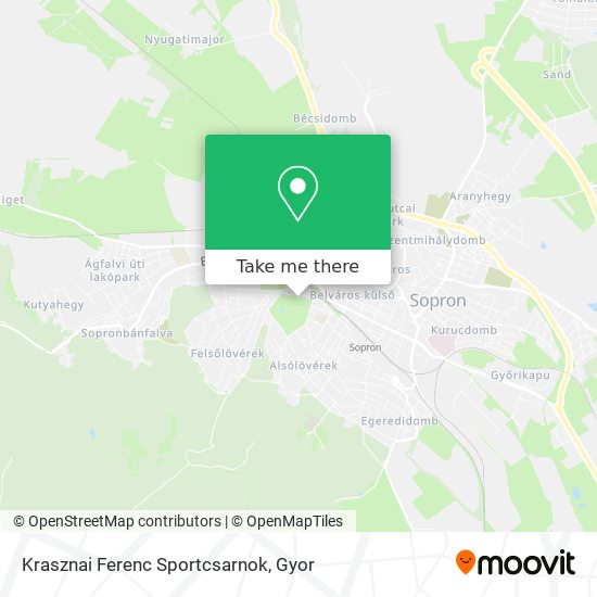 Krasznai Ferenc Sportcsarnok map