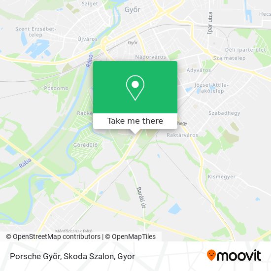 Porsche Győr, Skoda Szalon map