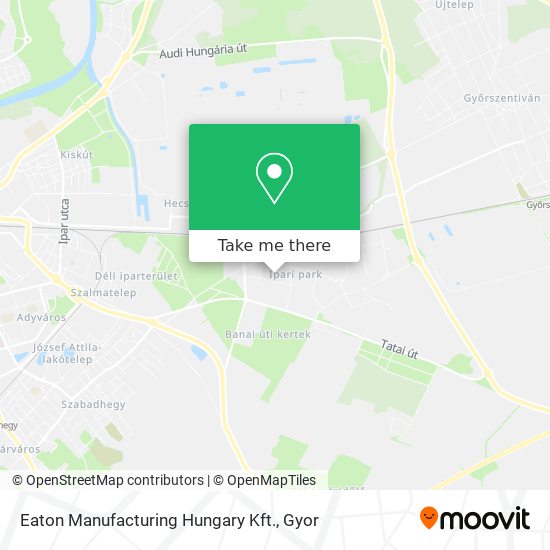 Eaton Manufacturing Hungary Kft. map