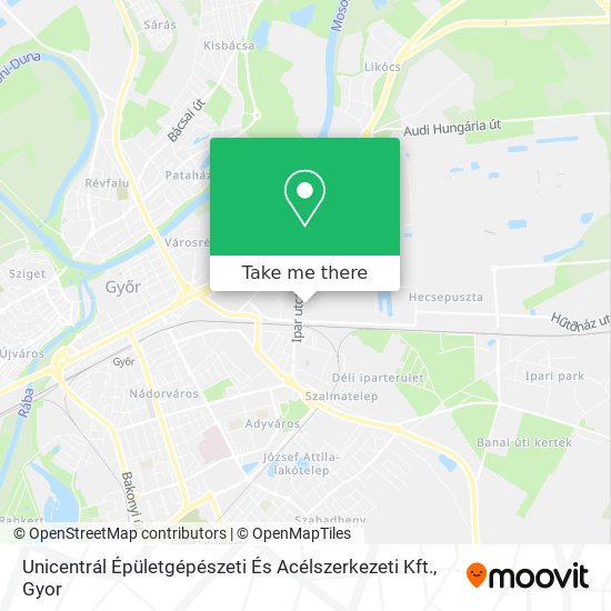 Unicentrál Épületgépészeti És Acélszerkezeti Kft. map