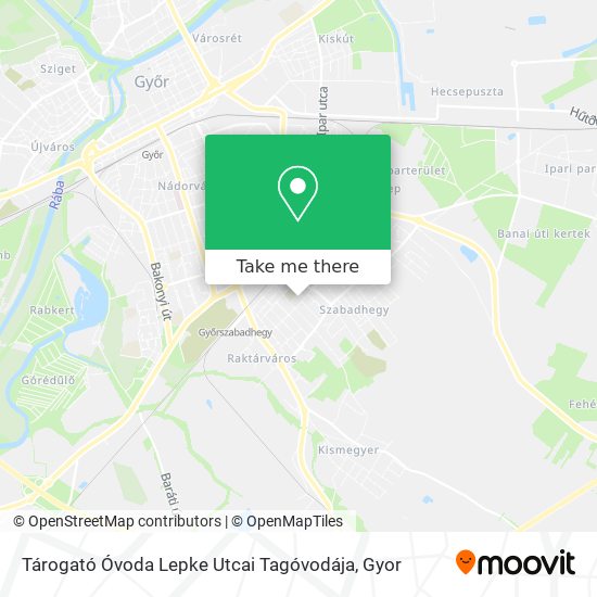 Tárogató Óvoda Lepke Utcai Tagóvodája map